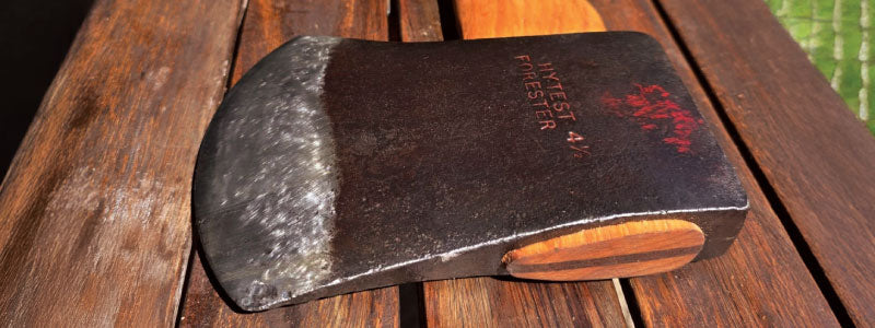 Tasmanian pattern axe head, private restoration by Outbaxe